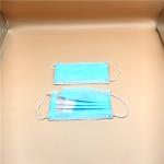 Adult Non Woven Disposable Mouth Mask Office Hospital Blue Color Customized