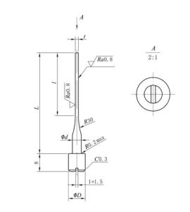 Wholesale Customized Cemented Carbide Ejector Pins Injection Molding from china suppliers
