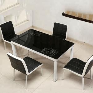 Wholesale Square Glass Top Dining Room Table , Extendable Glass Dining Table from china suppliers
