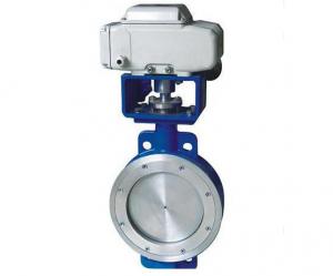 Eccentric Wafer Electric Actuated Butterfly Valve 10 Inch Stainless Steel