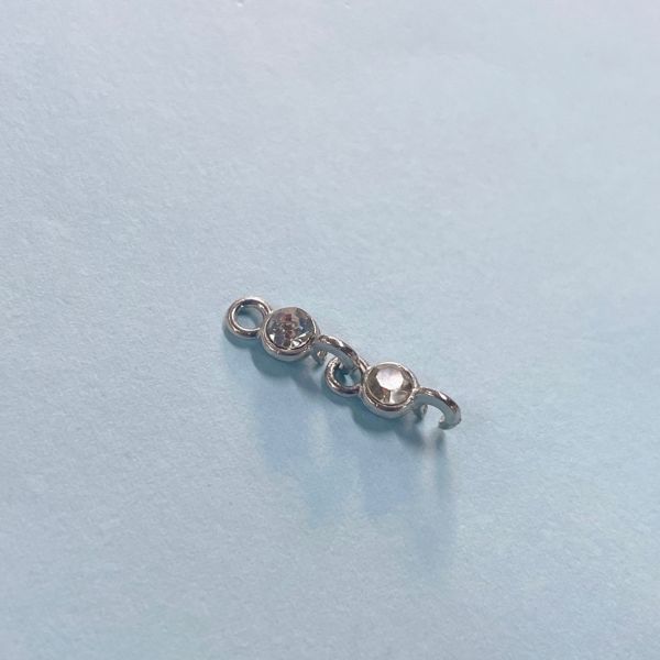 Moon Shape Metal Trims Bra Charms Length Within 15mm