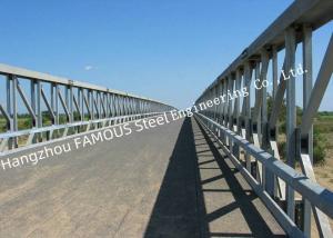 Wholesale Modern Prefabricated Pedestrian Bridges , Modular Bailey Temporary Footbridge Overpass Road from china suppliers