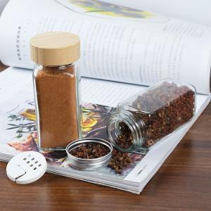 Wholesale 4oz 120ML Spice Pot Glass Spice Jars Seasoning Bottles With Shaker Lids from china suppliers
