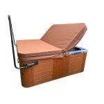 Square reddish brown Spa Hot Tub Cover The Essential Protection for Your Tubs