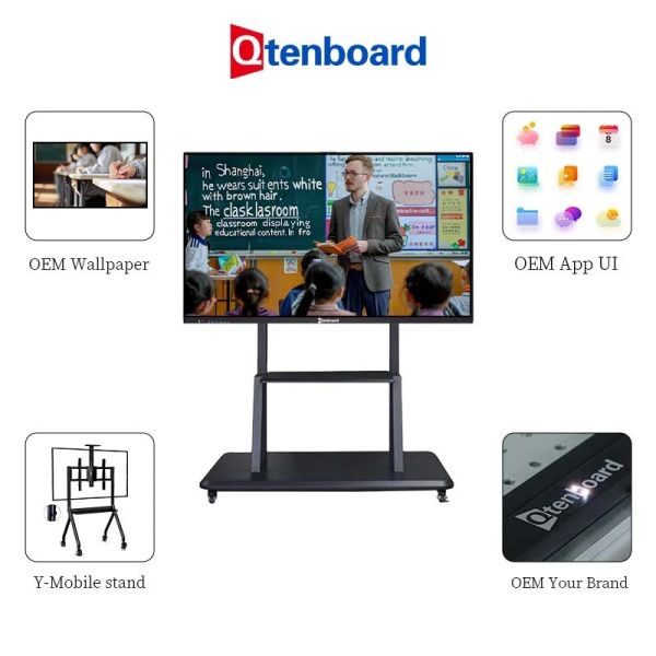 Customization options for Qtenboard showing different interface designs