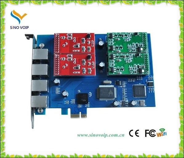 4 Port FXS/FXO analog Asterisk PCI-E card