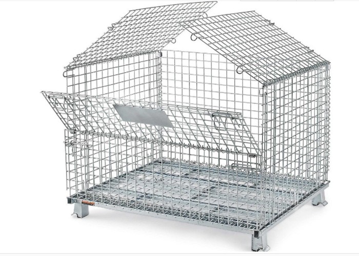 Collapsible Wire Mesh Storage Containers 6mm Wire dia. Square Hole