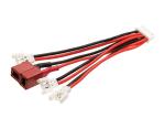 RED Black Battery Wire Connectors JST XH 4P Balance Plug Converter 100 Mm Length