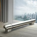 Stylish Brushed Stainless Steel Handrails with 10mm Side Thickness for Glass