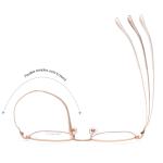 Business Bendable Titanium Frame Glasses Stainless Steel Frame Anti Scratch