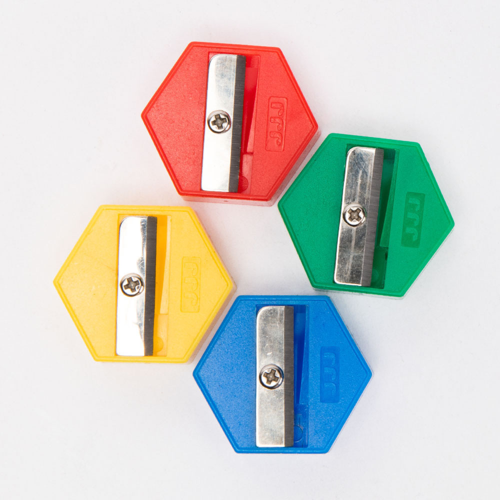 8mm Simple Plastic Handheld Pencil Sharpener One Hole