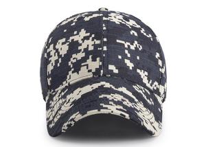 Wholesale 6 - panel Canvas Waterproof Buttonhole Army Camo Cap / Front Curved Baseball Cap from china suppliers