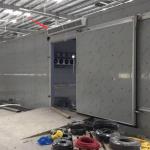 100nn PU Panel Sliding Door Cold Storage Room With Refrigeration Unit / Food