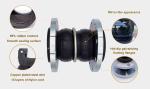 NBR Double Sphere Rubber Expansion Joint Ansi Double Sphere Rubber Expansion