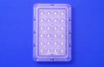 24 Points 145x75 Degree Asymmetric Led Street Light Optical Lens With 3535 PCB
