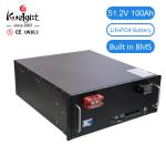 BMS Solar Energy Lithium Battery Pack LiFePO4 51.2V 100ah Home Battery Storage