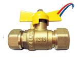16mm Pap Pipe Brass Gas Valve Hpb58-3A Butterfly Ball Valve CE Approved