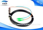4 / 8 / 12 Core Waterproof Fiber Pigtails Patch Cords , SC APC Multi Mode Fiber