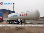 54M3 SA516GR70 Tank Semi Trailer For LPG Transport
