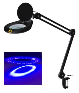 Wholesale Ultraviolet Small Led Magnifying Desk Lamp Flexible 5 Inch 127mm Lens from china suppliers
