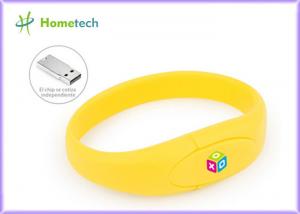 Wholesale Yellow Wristband Pvc Usb Flash Drive 2-64G Usb 2.0 Stick Usb Flash Memory Drive from china suppliers
