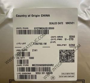 Wholesale MCZ33905DD5EK Automobile Chips SSOP54 MCZ33905 Power Management from china suppliers