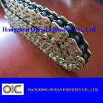 520-120L Motorcycle O Ring Chain Transmission Spare Parts In Black and Gloden