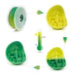 PLA Temp Color Change 3D Filament Green To Yellow 3D Printing Filament