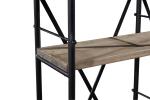 High End Home Office Bookcase , Open Bookcase Shelving Solid Wood Decoration