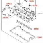 Genuine New 224102F701 22410-2F701 Engine Valve Cover Assembly for Hyundai