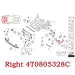 Black Right Bracket For Lamborghini Huracan LP580 610 OEM 4T0805328C