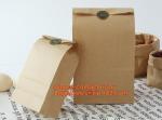 Customized Printing white kraft paper bags sandwich packing Bread Package Bag