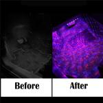 RGB 14.5cm 3.2LM 4pcs USB LED Car Strip Lights