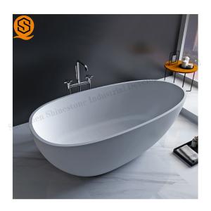 Wholesale Solid Surface Faux Stone Bathtub Matte / Glossy Surface Finish from china suppliers