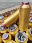 125g Cone Material 100% Polyester Metallic Embroidery Yarn MS Type Pure Gold