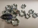 M12*1.25 Hex Thin Slotted & Castle Nuts(DIN937),Zinc Plated Steel Surface,10mm