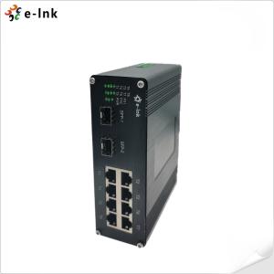 Wholesale Industrial 8-Port 10/100/1000T 802.3at PoE + 2-Port 1000BASE-X Ethernet Switch from china suppliers