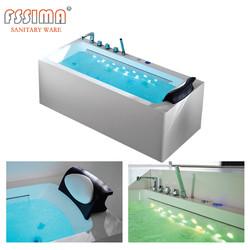 Wholesale 2 Person Freestanding Jetted Bathtub With Seat Hot Tub Jet Spa Lazy 1600x750 from china suppliers