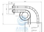 10 PSI Swimming Pool Water Slide Fiberglass Commercial Water Play Equipment