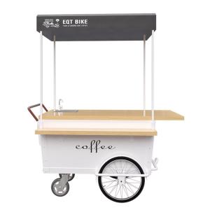 Wholesale Hand Push 4 Wheels Street Coffee Bike User Friendly For Coffee Vending from china suppliers