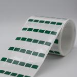 12*23.5-9.5mm 1.5mil Cable lable Green Matte Translucent Water Resistant Vinyl
