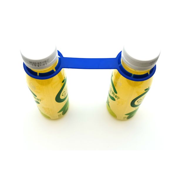 144*54*6.6mm Size Plastic Bottle Handles For Two Bottles Holder