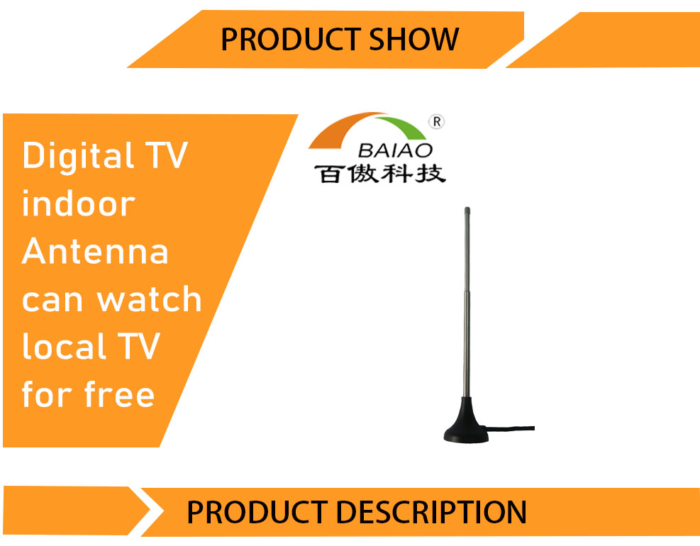 2021 5-26 DBi Portable Indoor Car TV / HDTV Antenna For Home Use