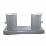 Vessels Carbon Steel Port Mooring Bitts Customized SWL 500 Tons
