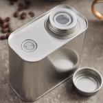 250Gram Coffee Tin Cans Rust Resistant Square Packaging Tin Can