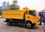 4 Wheel Mini Light Dump Truck Light Duty Trucks Safety 1-10 Tons Yellow Color