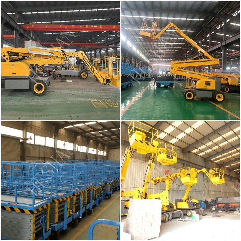 Aerial Articulated Boom Lift Self Propelled Electric Hydraulic Cherry Picker