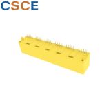 Round Pin RJ45 Multi Port 8 Pin 8 Contact 1 X 6 Ports 5224 Series Current Rating