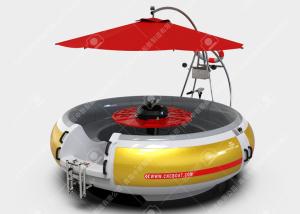 Wholesale Rental BBQ Donut Boat 9 Seats BBQ Table With Art Panel 4pcs Bbq Grill from china suppliers
