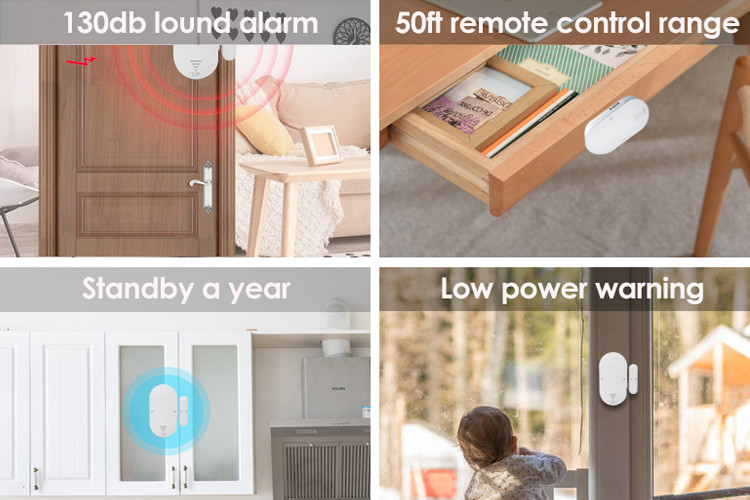 Door Window Sensor Alarm Home Security Anti-theft Wireless Alarm System For Home Safety